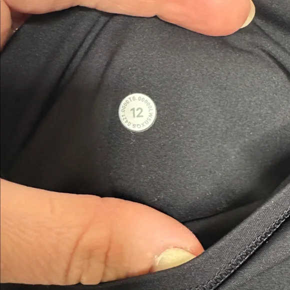 Lululemon Fast and Free High Rise Leggings 25” Black Size 12 - Picture 8 of 10